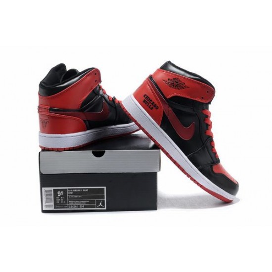 Air Jordan I (1) Retro Black Red White-130