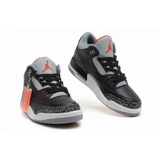 Air Jordan III (3) Retro Black Grey White-80