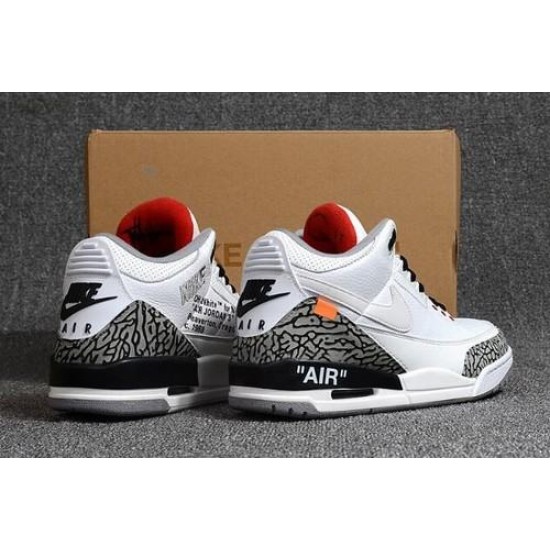 Off White X Air Jordan 3 White Cement