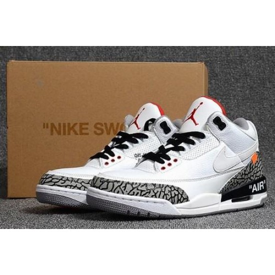 Off White X Air Jordan 3 White Cement