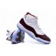 Air Jordan 11 Retro White Wine Red