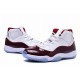 Air Jordan 11 Retro White Wine Red