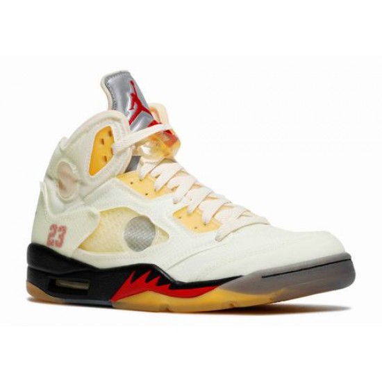 Off-White X Air Jordan 5 Retro Sail