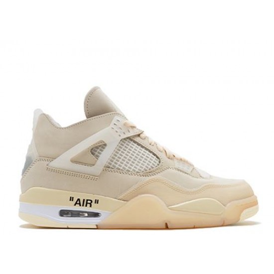 Off-White x Air Jordan 4 WMNS Sail